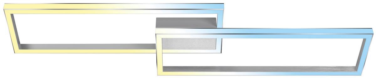 LAMPA SUFITOWA LED 3761019 - kolor aluminiowy, Design, tworzywo sztuczne/metal (119,5/27,5/10cm)