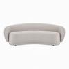 Bigsofa Damaris Hellgrau Samt - Hellgrau/Schwarz, MODERN, Holz/Kunststoff (230/75/100cm) - Bessagi Home
