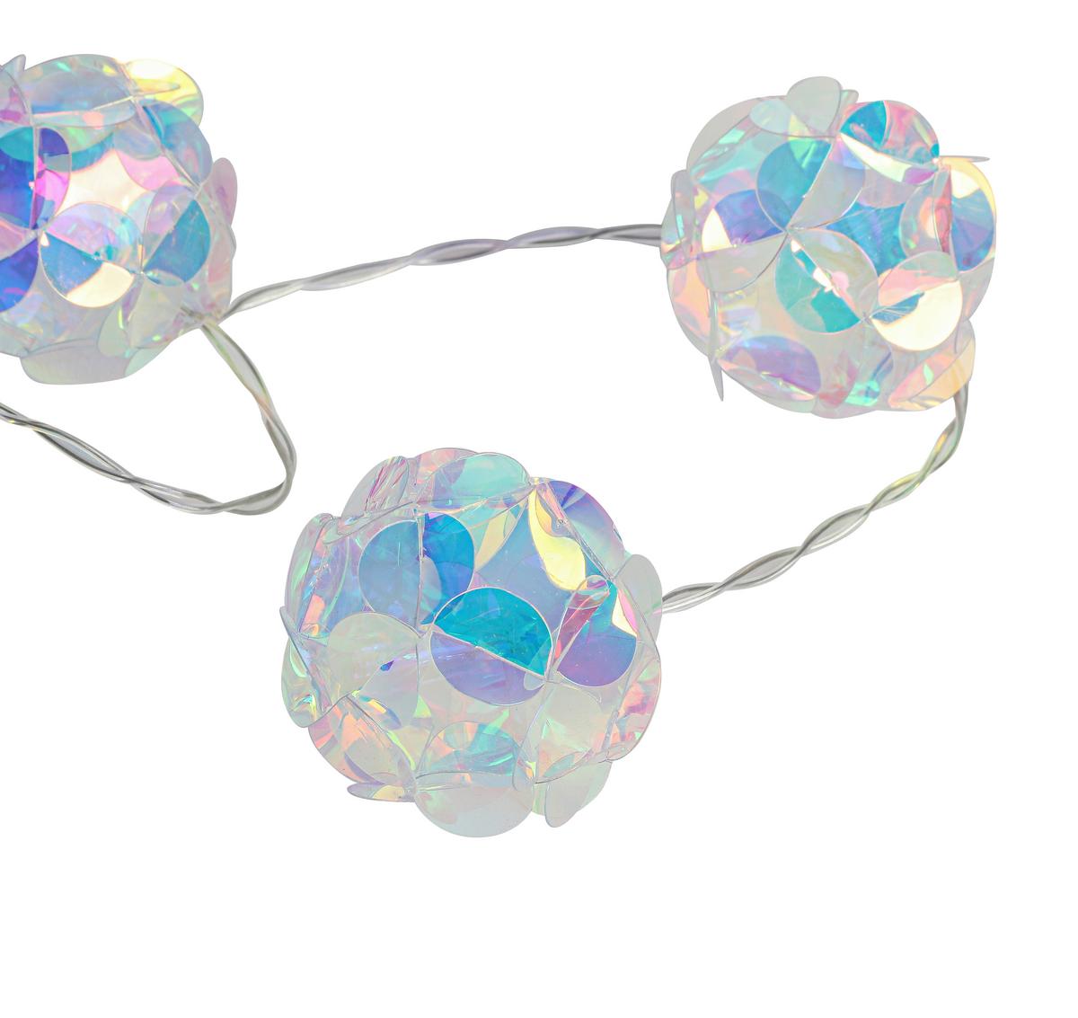 Lichterkette Liebe Perlmutt max. 0,3 Watt - Transparent/Perlmutt, MODERN, Kunststoff (165cm) - Mömax