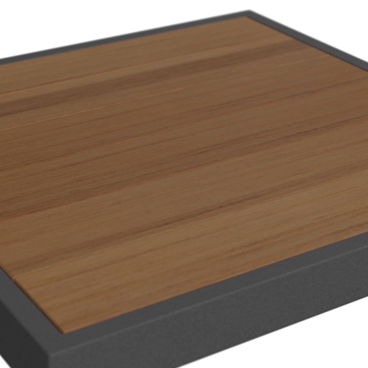 Kerti Garnitúra Sallie - világosszürke/natúr színű, Modern, fa/fém - Bessagi Garden