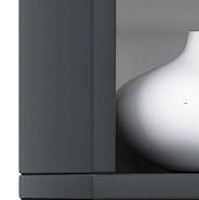 Regal Elementa, Črna, 21 Cm - črna, Basics, leseni material (21/97,4/20cm) - MID.YOU