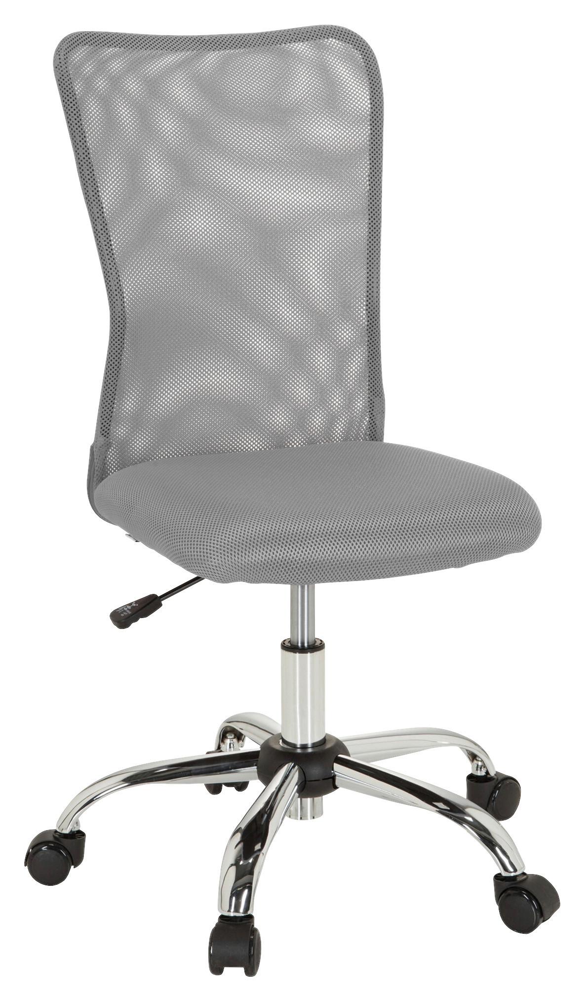 Jugenddrehstuhl Kiddy Net ca. 54x88-98x54 cm Grau - Grau, Basics, Kunststoff (54/88-98/54cm) - MID.YOU