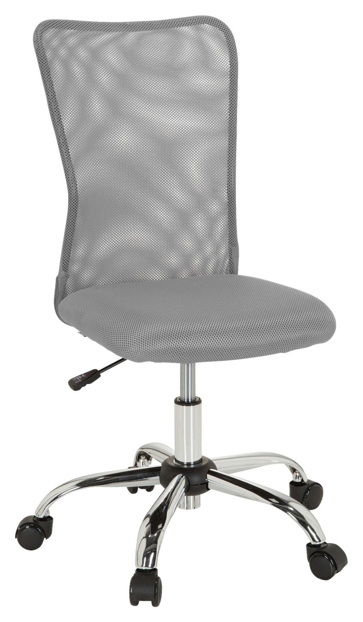 Jugenddrehstuhl Kiddy Net ca. 54x88-98x54 cm Grau - Grau, Basics, Kunststoff (54/88-98/54cm) - MID.YOU