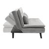 BÄDDSOFFA SUN -BASED- - grå/svart, Modern, trä/textil (190/83/93cm) - Based