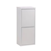 Abfallsammler Enter 04 Weiß - Weiß, KONVENTIONELL, Kunststoff/Metall (25/80/35cm) - Mömax