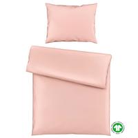 Bettwäsche Bio-Lisa Uni in Rosa ca. 140x200cm - Rosa, MODERN, Textil (140/200cm) - ecoTree