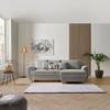 Kutna Garnitura Alex - prirodne boje/svijetlo siva, Moderno, tekstil/plastika (246/88cm) - Modern Living