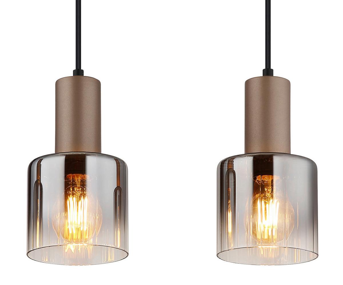 Hängeleuchte 54318-4h Walton - Chromfarben/Klar, Design, Glas/Kunststoff (78/12/150cm) - Globo