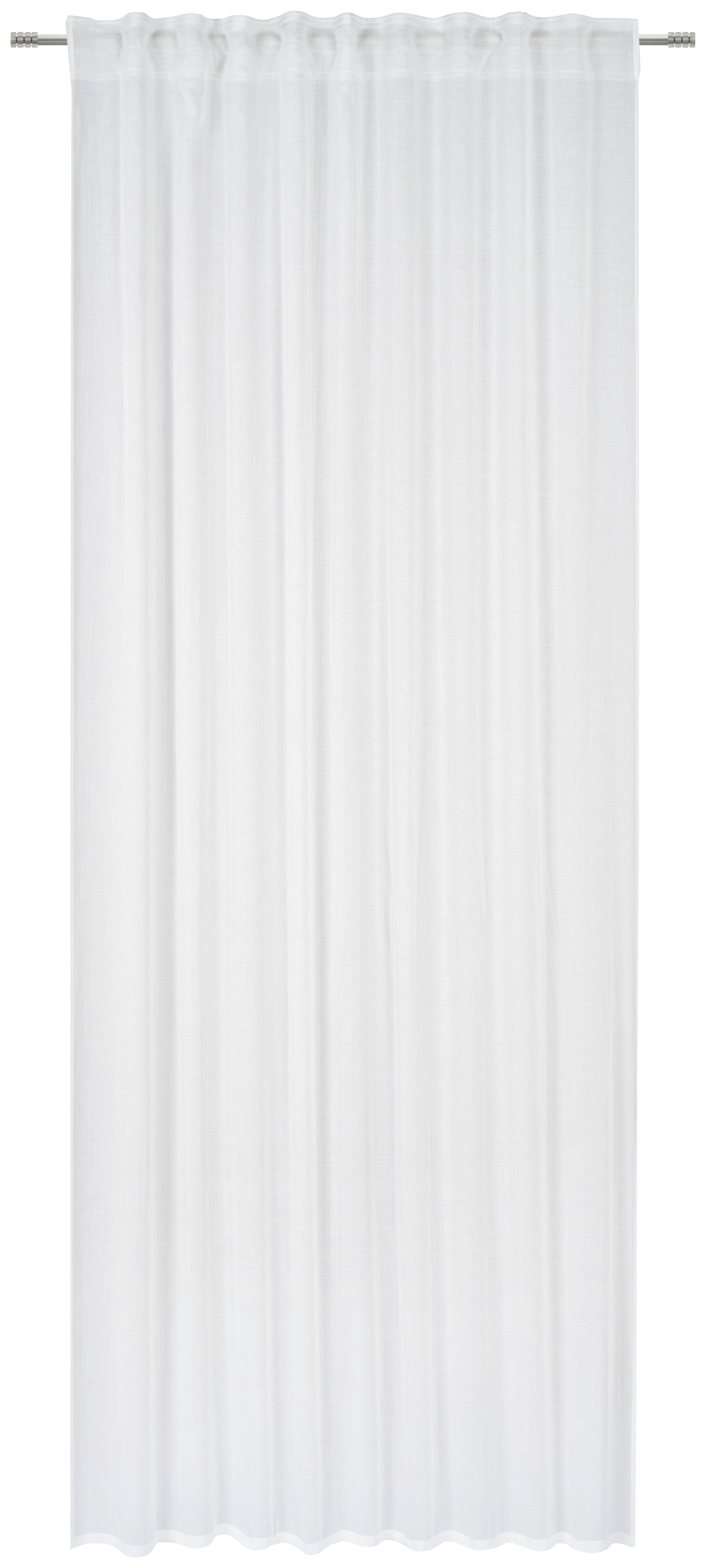 ZASŁONA GOTOWA ALISIA - biały, Basics, tkanina (140/255cm) - Bio:Vio