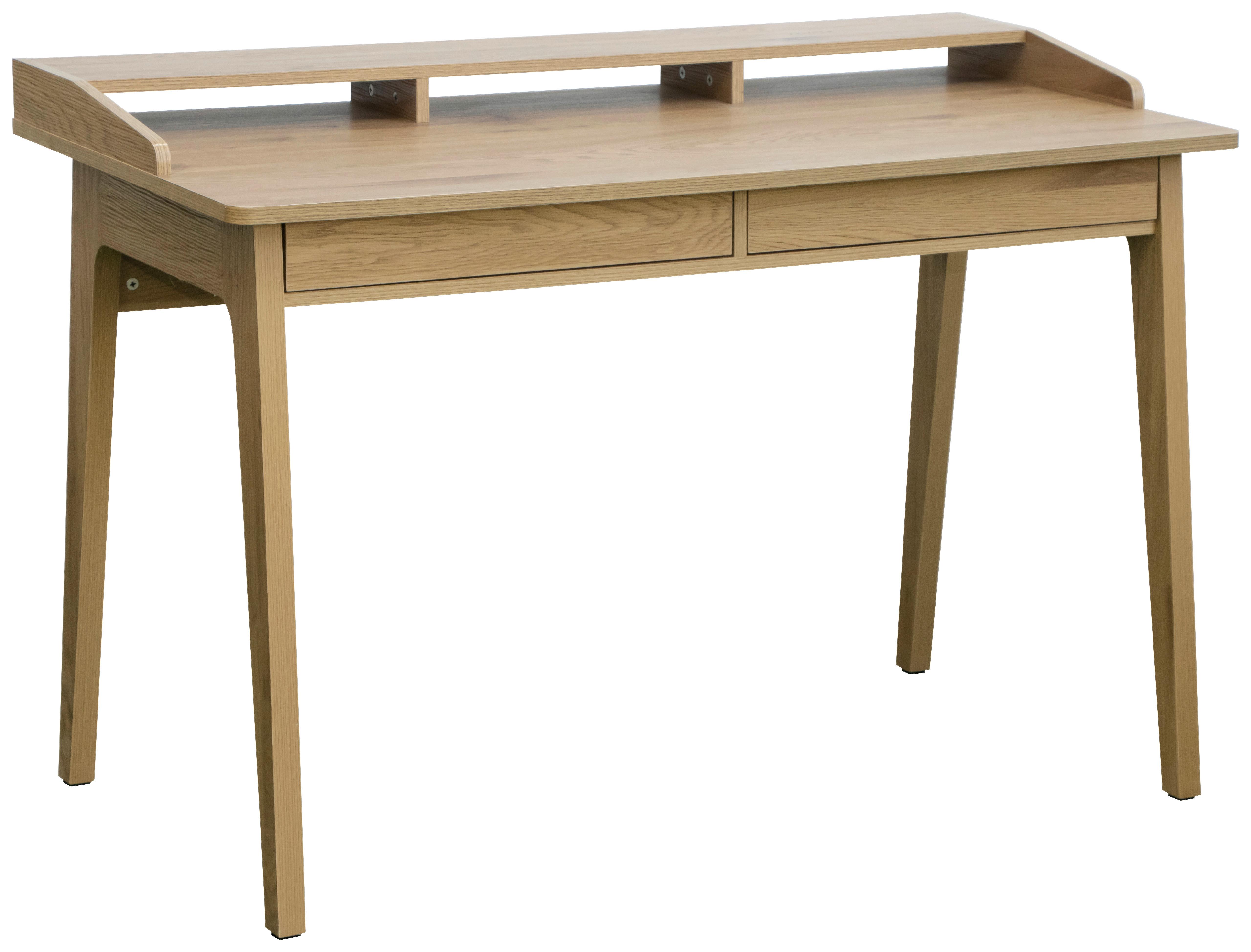 BUREAU EDDY - Eikenkleuren, Design, Houtcomposiet/Hout (120/60/81.5cm) - Mömax