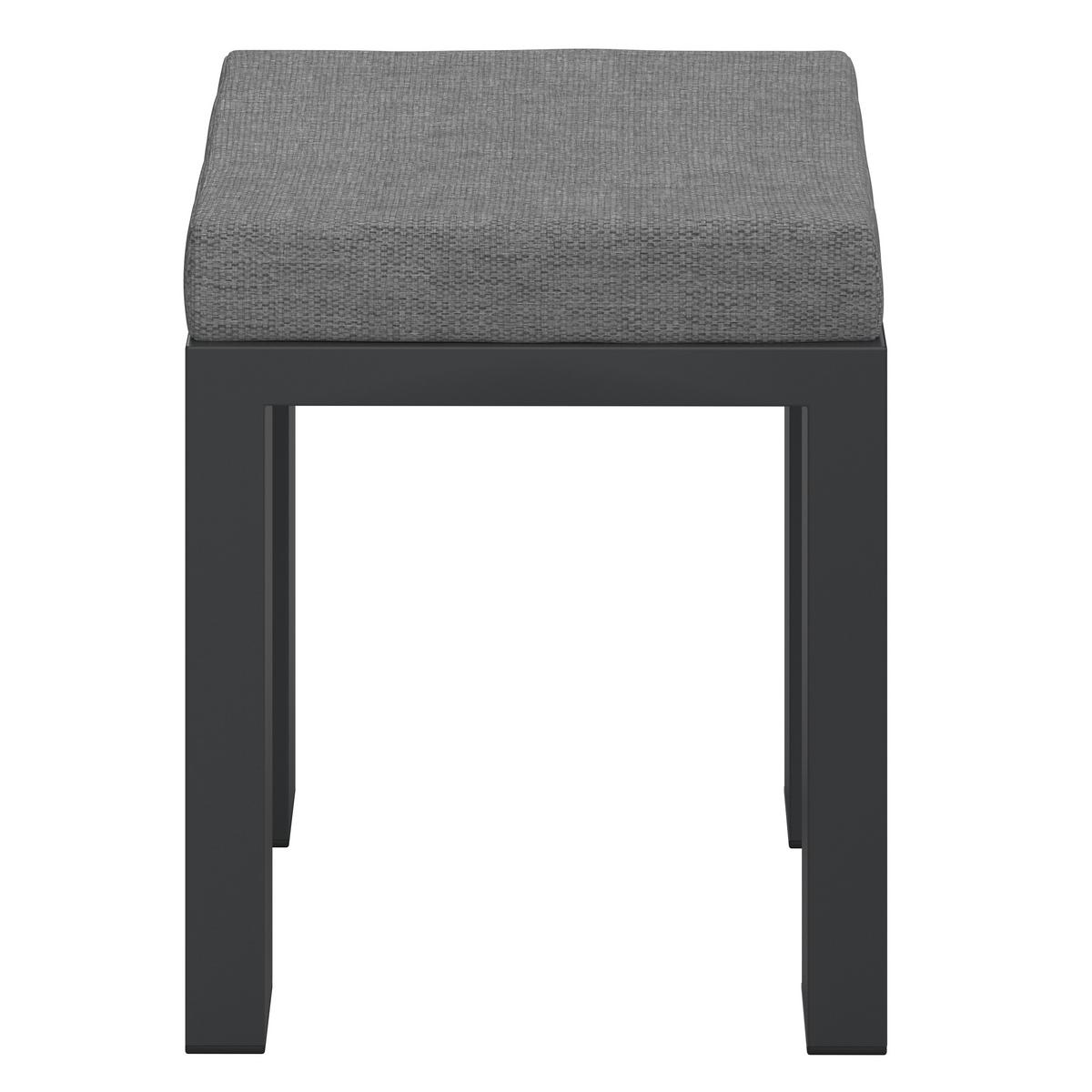 Garnitură grădină Melina - gri deschis/gri închis, Modern, lemn/metal (272/79/84cm) - Bessagi Garden