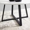 SOFFBORD BRAVA -BASED- - vit/svart, Modern, metall/trämaterial (70/45cm) - Based