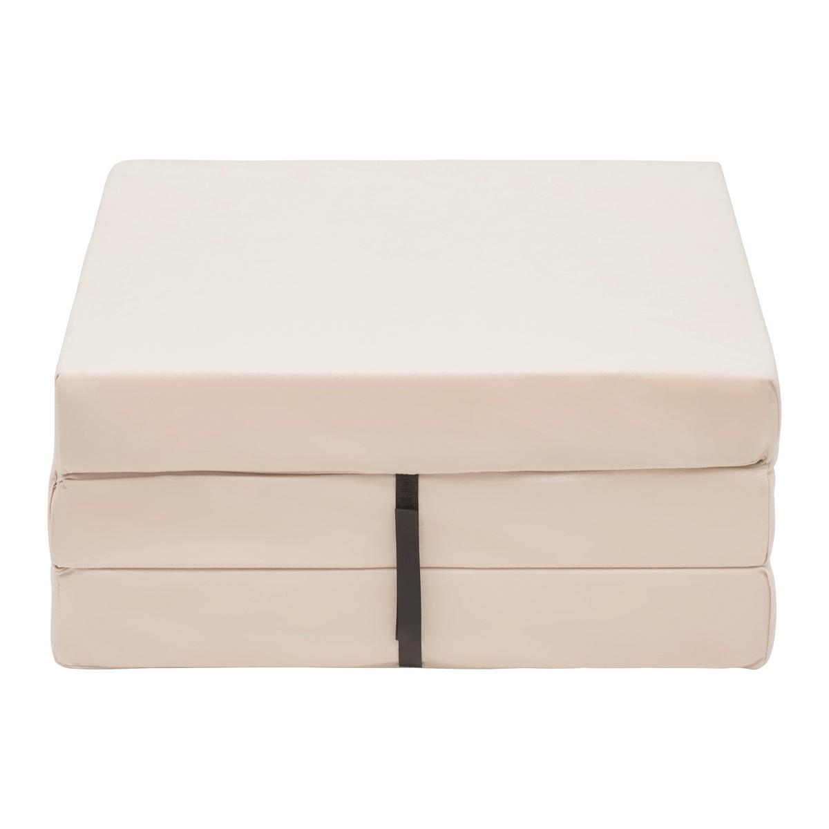 Faltmatratze Anna Beige H1 ca. 65x186cm - Beige, MODERN, Textil (65/186cm) - Mömax