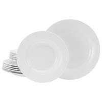 Jedilni Servis Base, 12-Delni - bela, Basics, keramika - Creatable