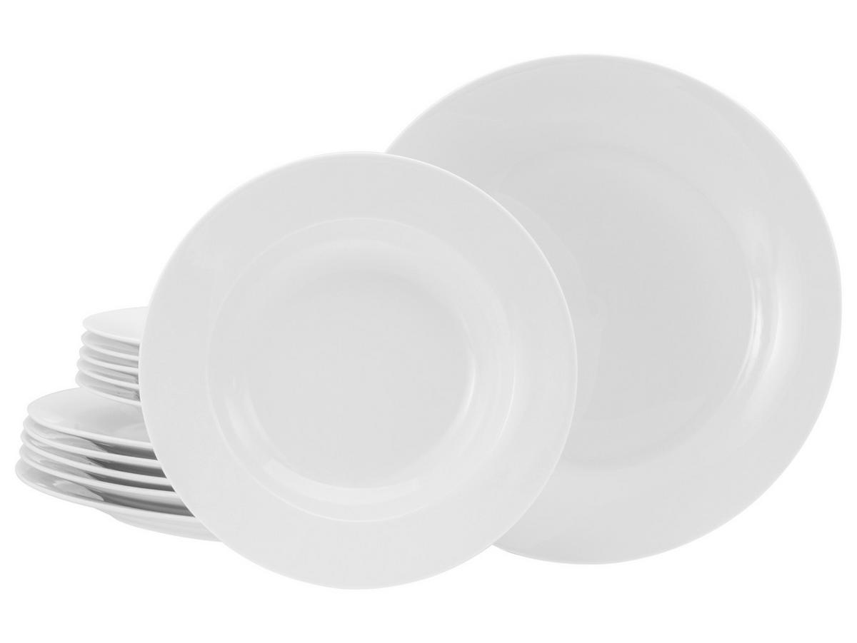 Jedilni Servis Base, 12-Delni - bela, Basics, keramika - Creatable
