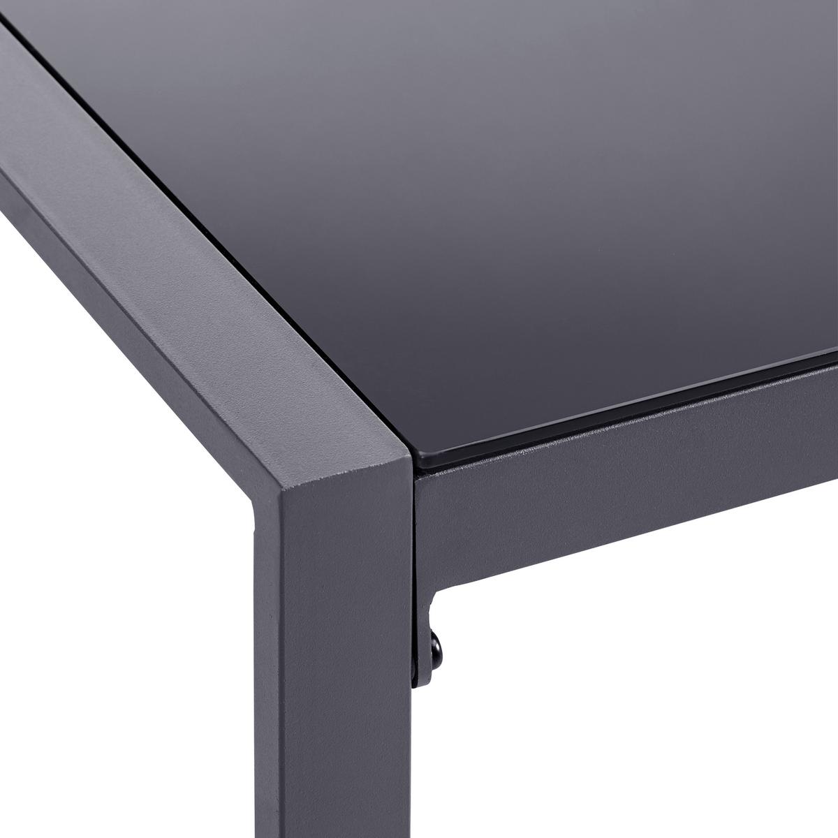 Kerti Garnitúra Mexiko - fekete/antracit, Modern, Üveg/textil (245/66/172cm) - Mömax