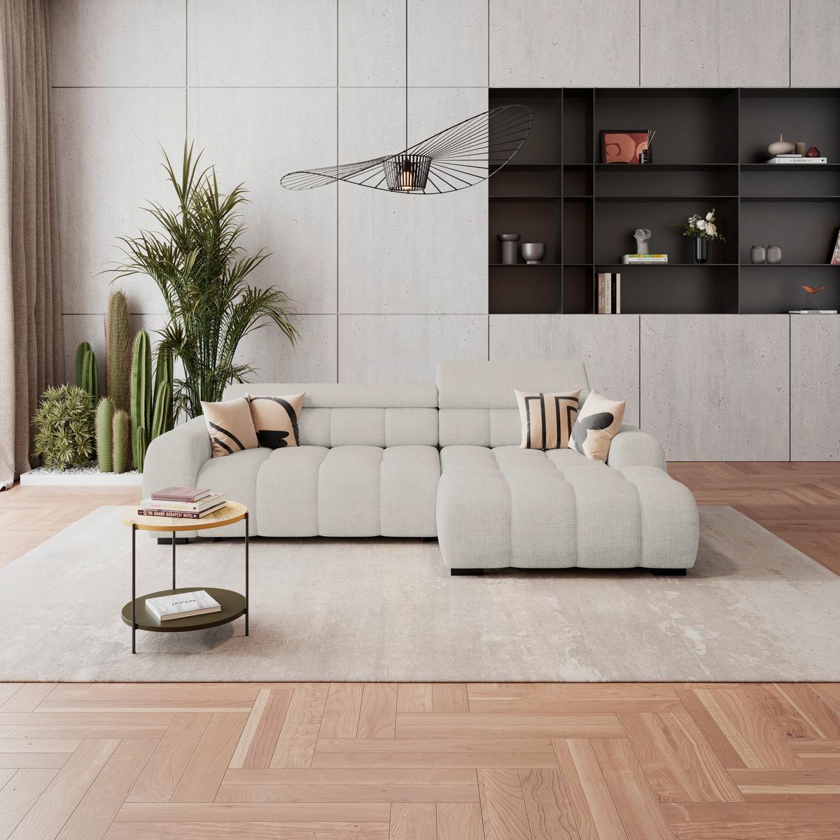 Coltar FARGO S - bej/nisipiu, Trend, textil (285/168cm)