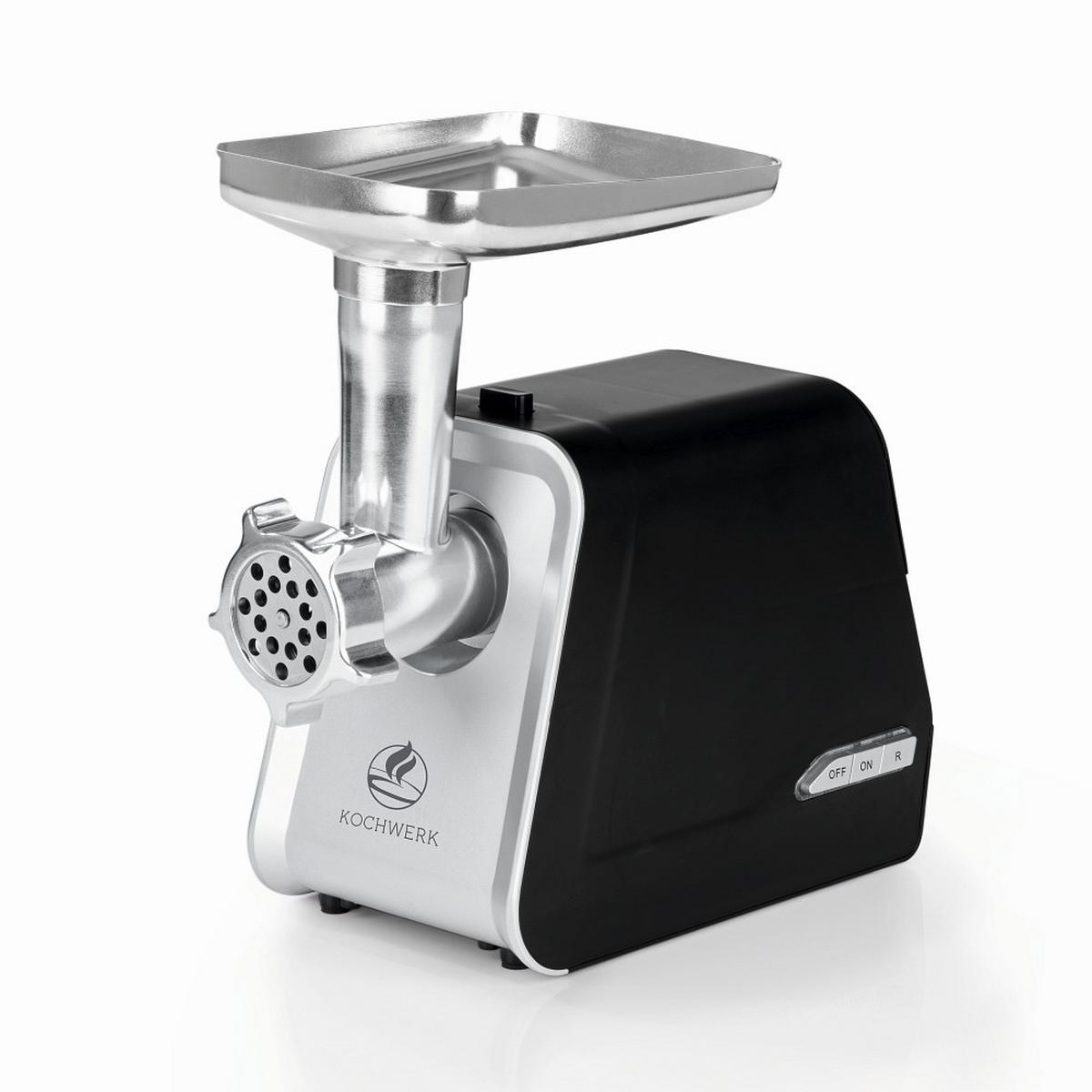 MASZYNKA DO MIELENIA MIĘSA 05708 - kolor srebrny/czarny, Basics, tworzywo sztuczne/metal (32/17,1/34,2cm) - KOCHWERK