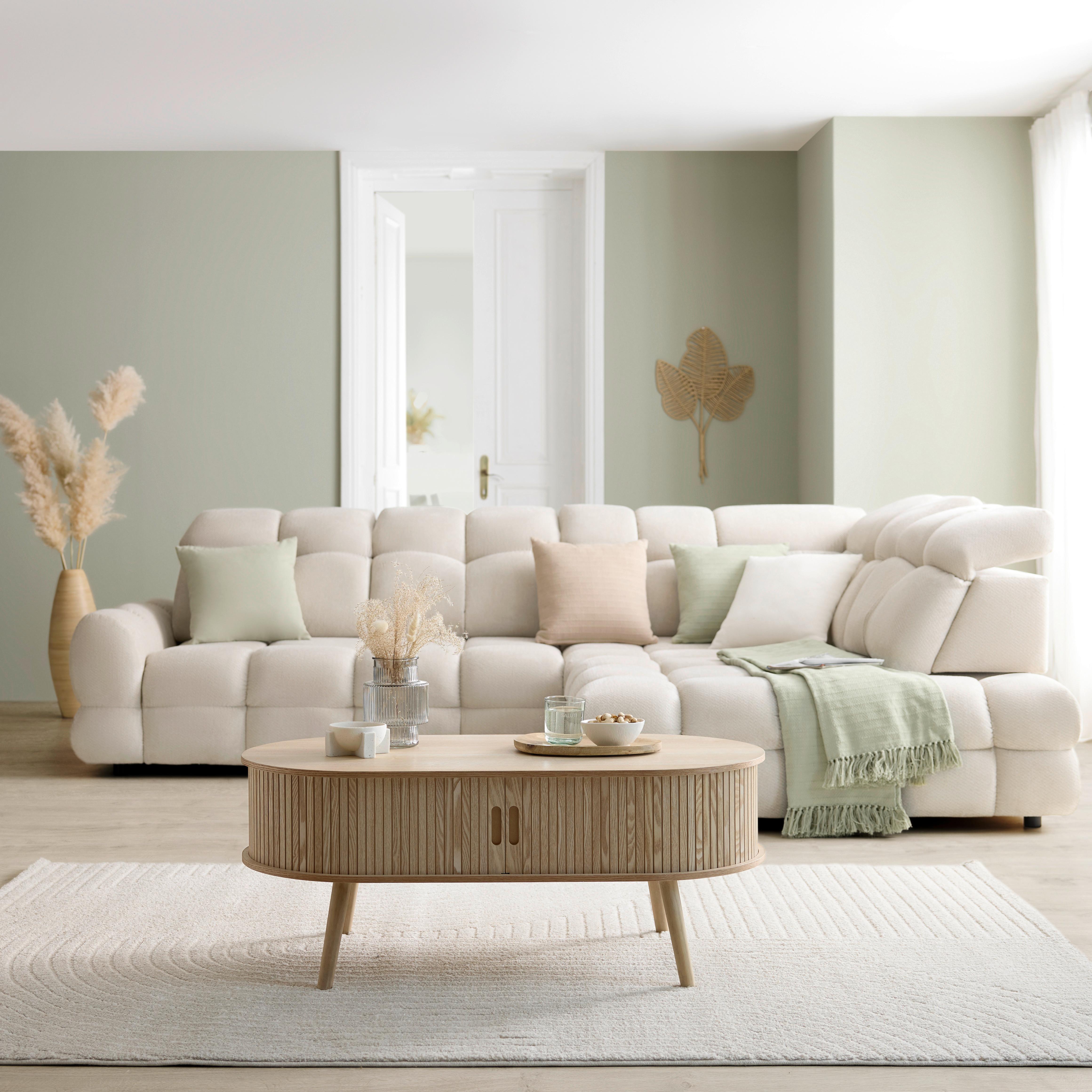 SOFFBORD SKANDY II - naturfärgad, Klassisk, trämaterial/trä (100/50/40cm) - Premium Living