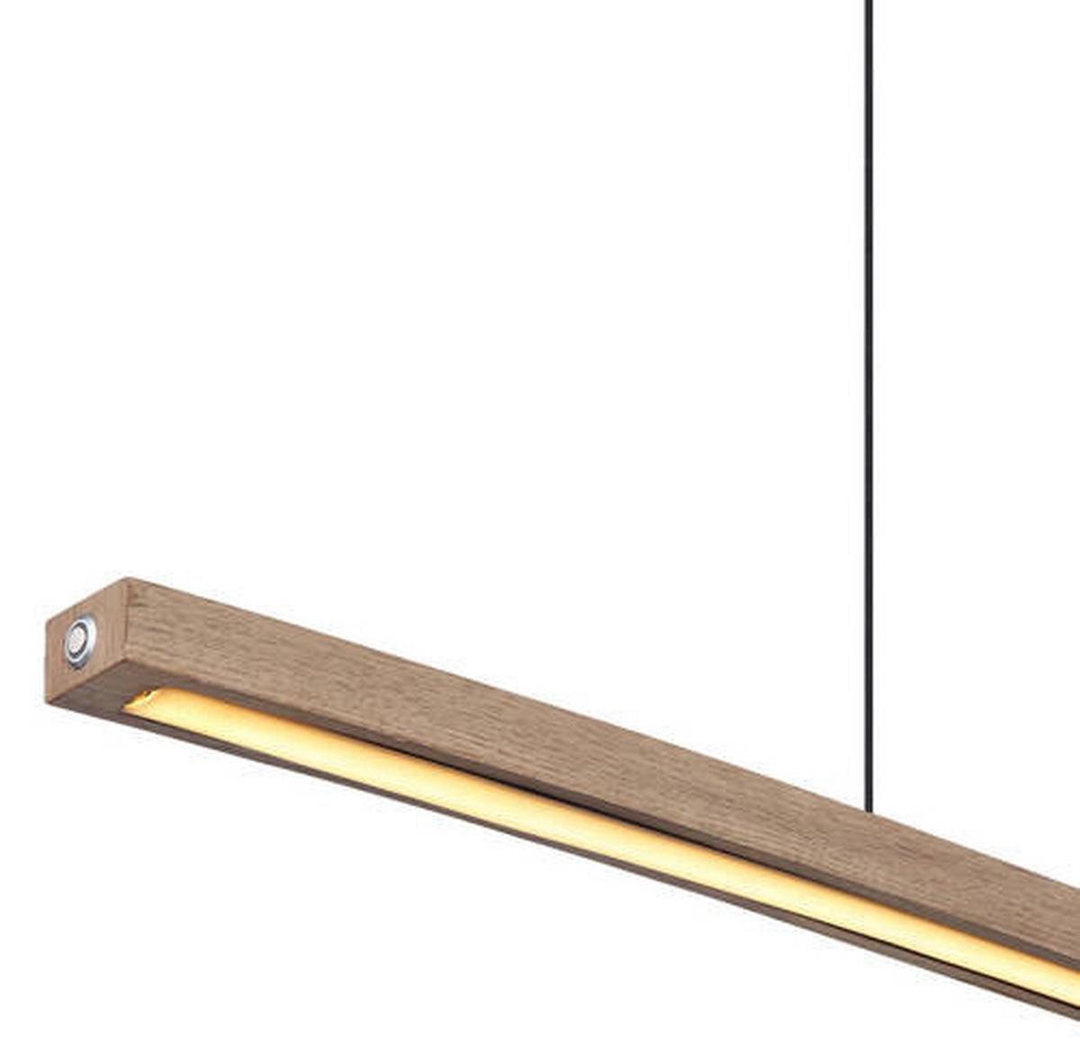 Viseča Led-svetilka Doro, S Sijalko - črna/temno rjava, Konvencionalno, kovina/umetna masa (100/7/120cm) - Globo