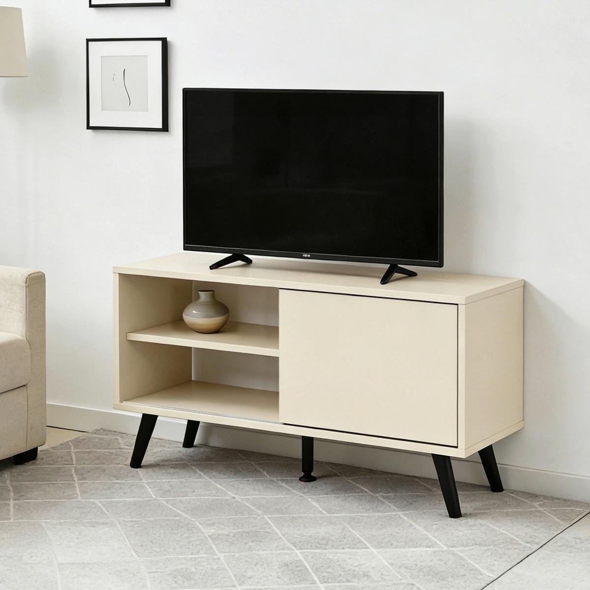 Phonotisch Move Kaschmirfarben - Kaschmir/Schwarz, MODERN, Holzwerkstoff/Metall (80/46/35cm) - Based