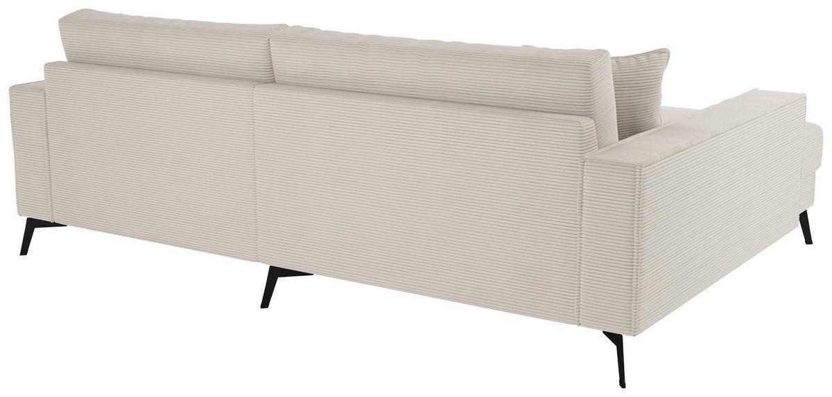 Kutna Garnitura Ted - bež/crna, Trend, tekstil/metal (174/228cm) - Modern Living