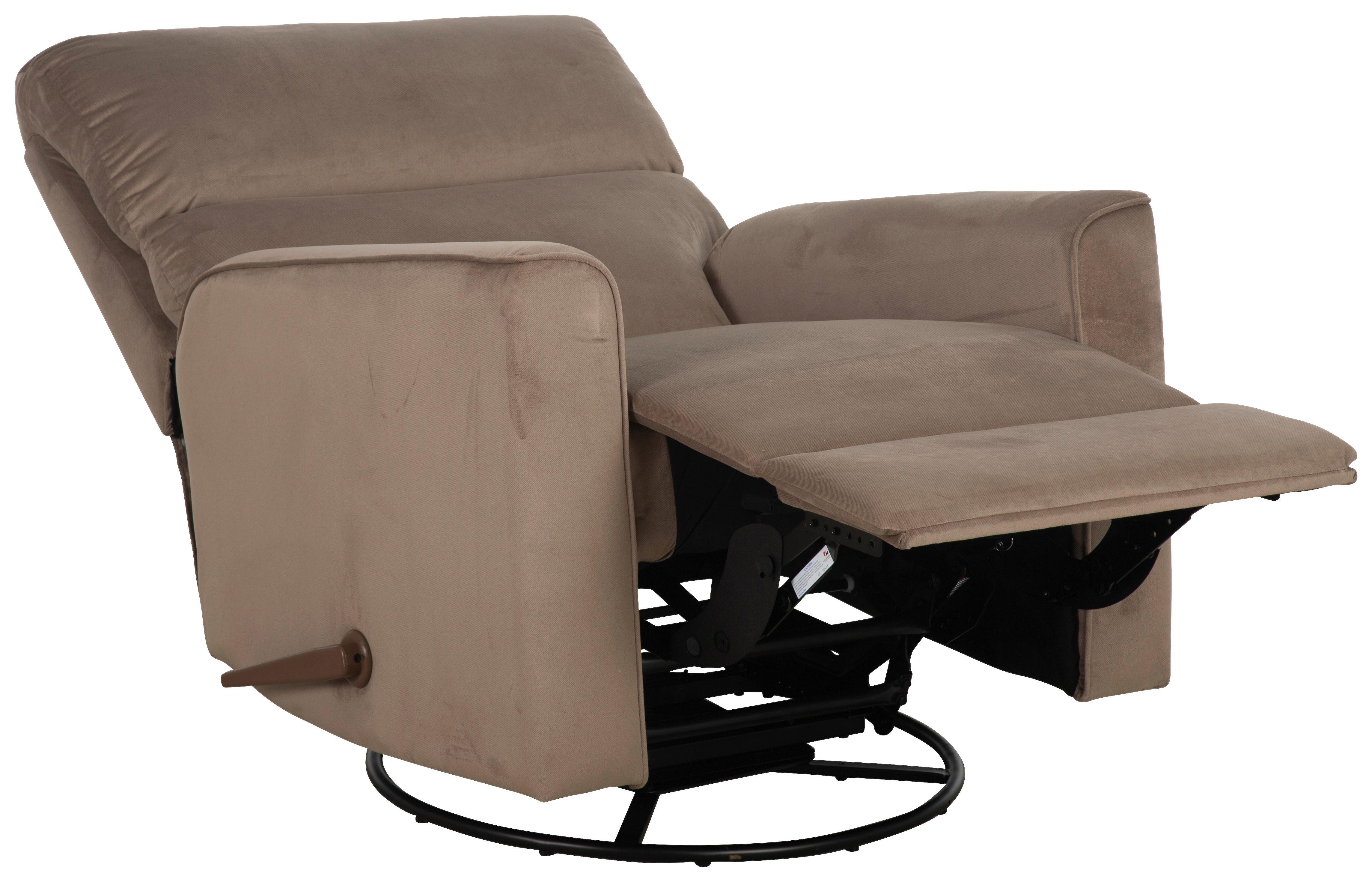 Počivalnik Mavrik, Rjavosiva, Relax Funkcija - rjavosiva/črna, Moderno, kovina/tekstil (87.5/103.5/99cm) - P & B