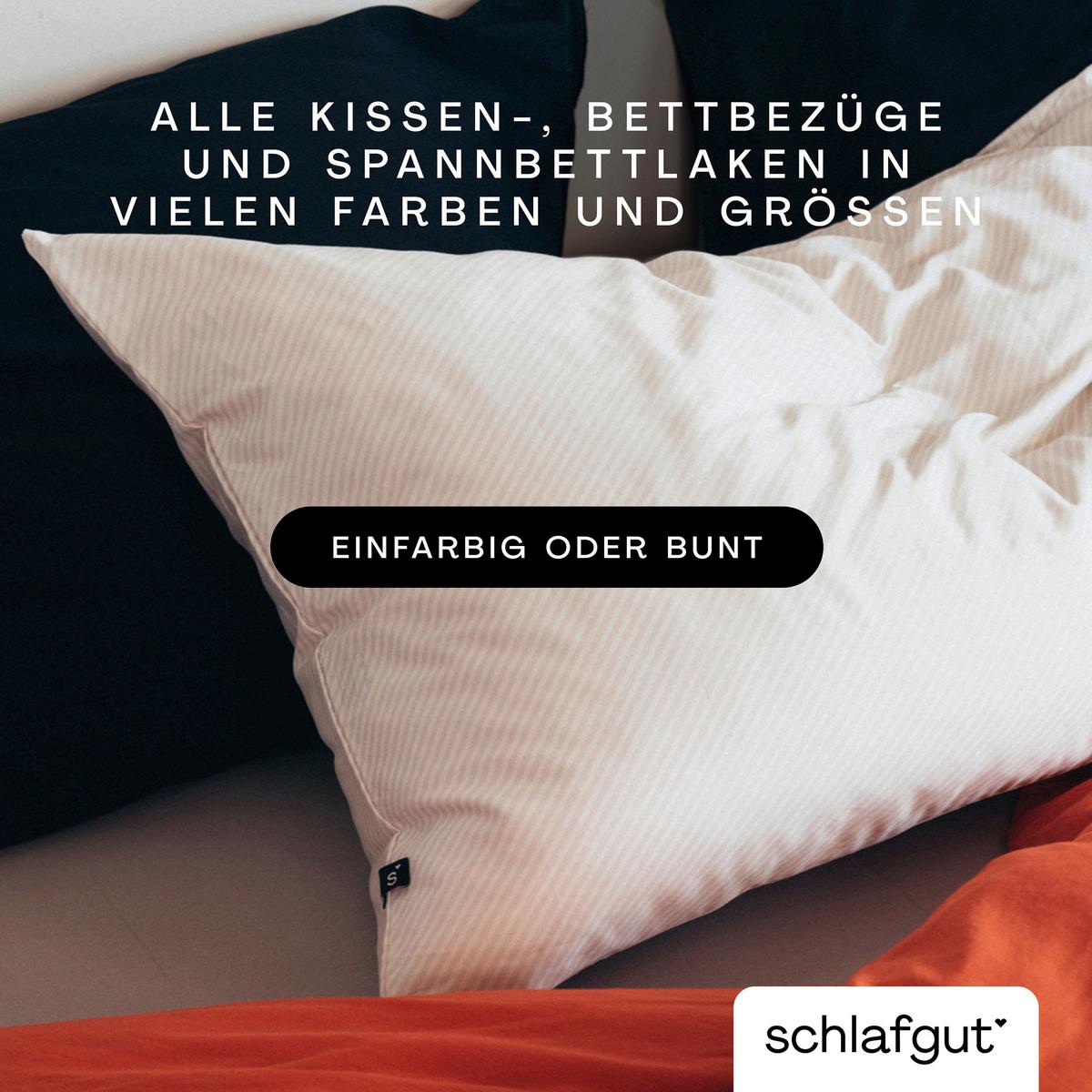 Kissenbezug Woven Satin Weiß/Taupe ca. 40x40cm - Taupe/Weiß, Basics, Textil (40/40cm) - Schlafgut
