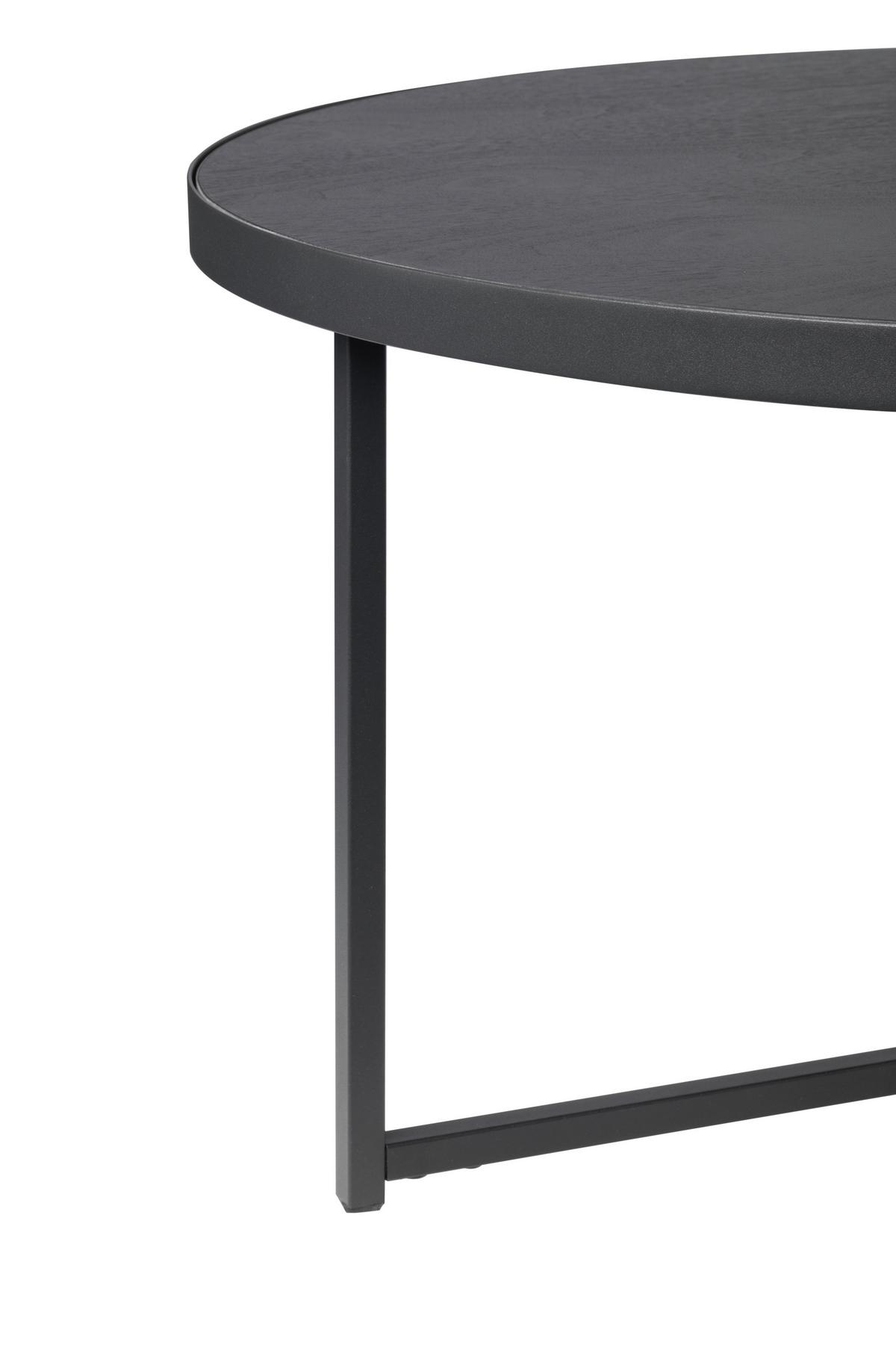 STOLIK KAWOWY PETER - czarny, Design, materiał drewnopochodny/metal (80/80/40cm) - MID.YOU