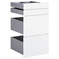 Fiók Szett Unit - fehér, Modern, faalapú anyag (45,3/83/47cm) - Based