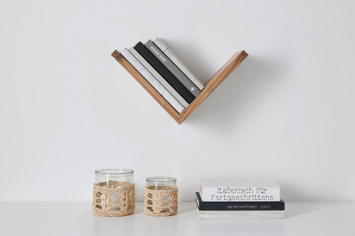 Wandregal Ali in Kieferfarben - Kiefer Milford, Modern, Holzwerkstoff (25/25/15cm) - Mömax