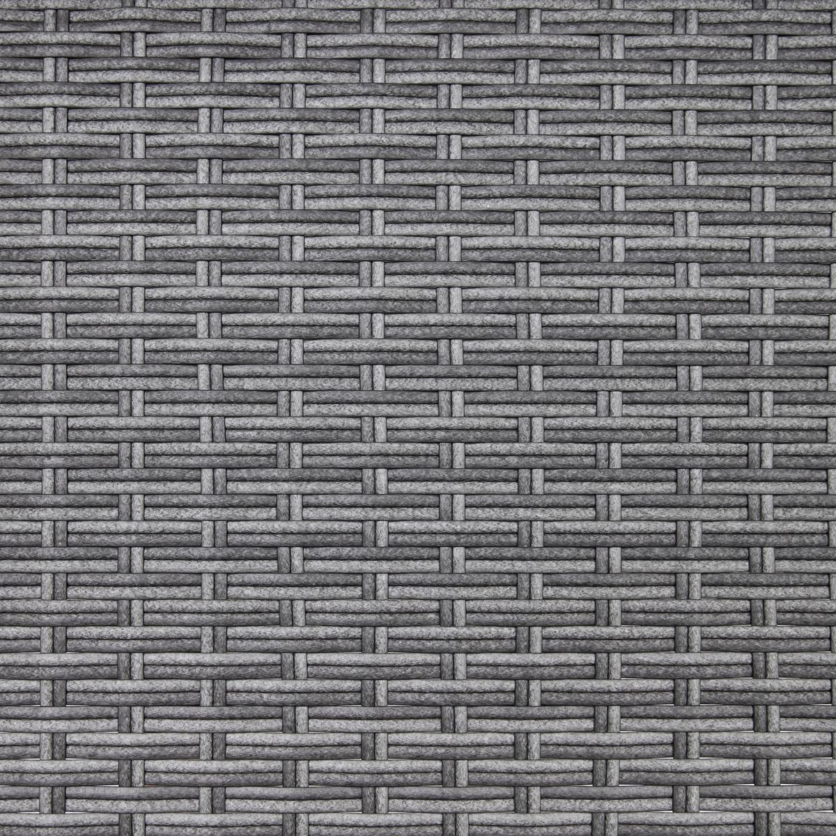 Balkonszett Mario Ii - világosszürke/szürke, Modern, műanyag/textil (120/75/105cm) - Bessagi Garden