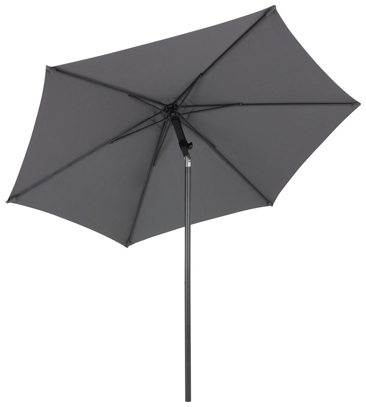 Sonnenschirm Adorno Anthrazit - Anthrazit, Modern, Textil/Metall (300/243/300cm) - Mömax