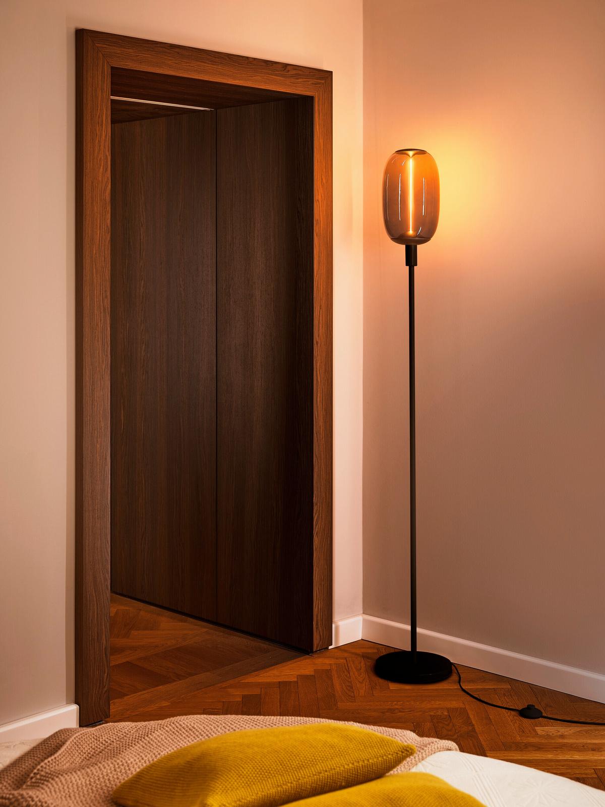 LAMPA STOJĄCA DCR STICK FLOOR TALL 1XE27 DG - ciemnoszary, Basics, metal (26/146cm) - Osram