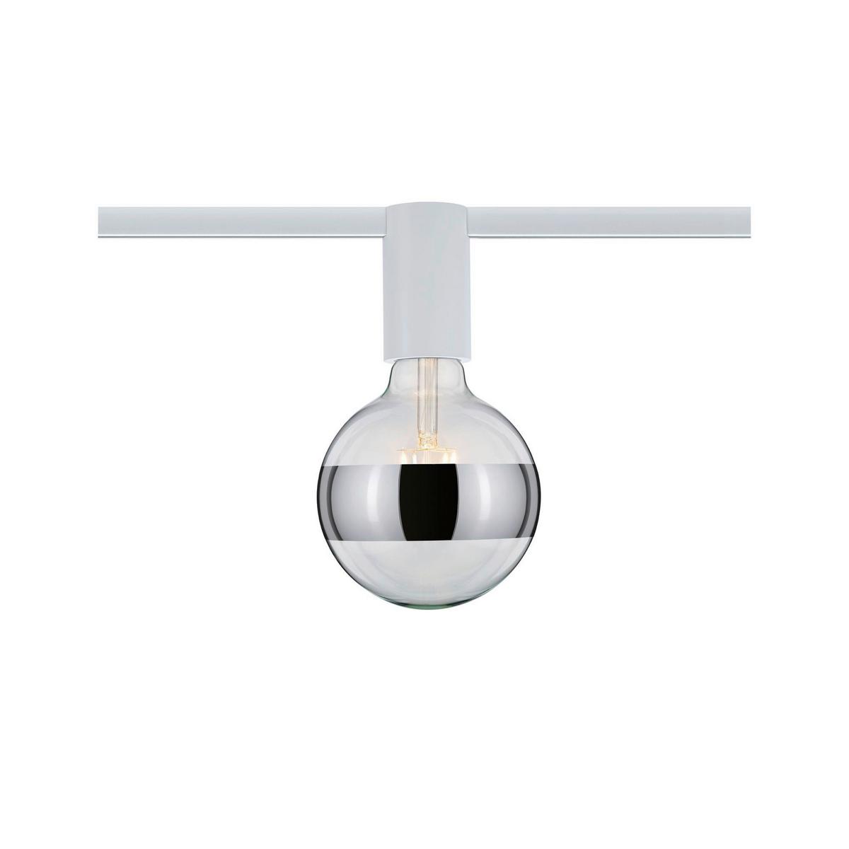 Schienensystem-Hängeleuchte Ceiling Socket max. 20 Watt - Weiß, Basics, Metall (5,5/9,6cm) - Paulmann