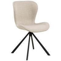 KRZESŁO BATILDA -A1 - beżowy/czarny, Design, metal/tkanina (46,5/81/53cm) - MID.YOU