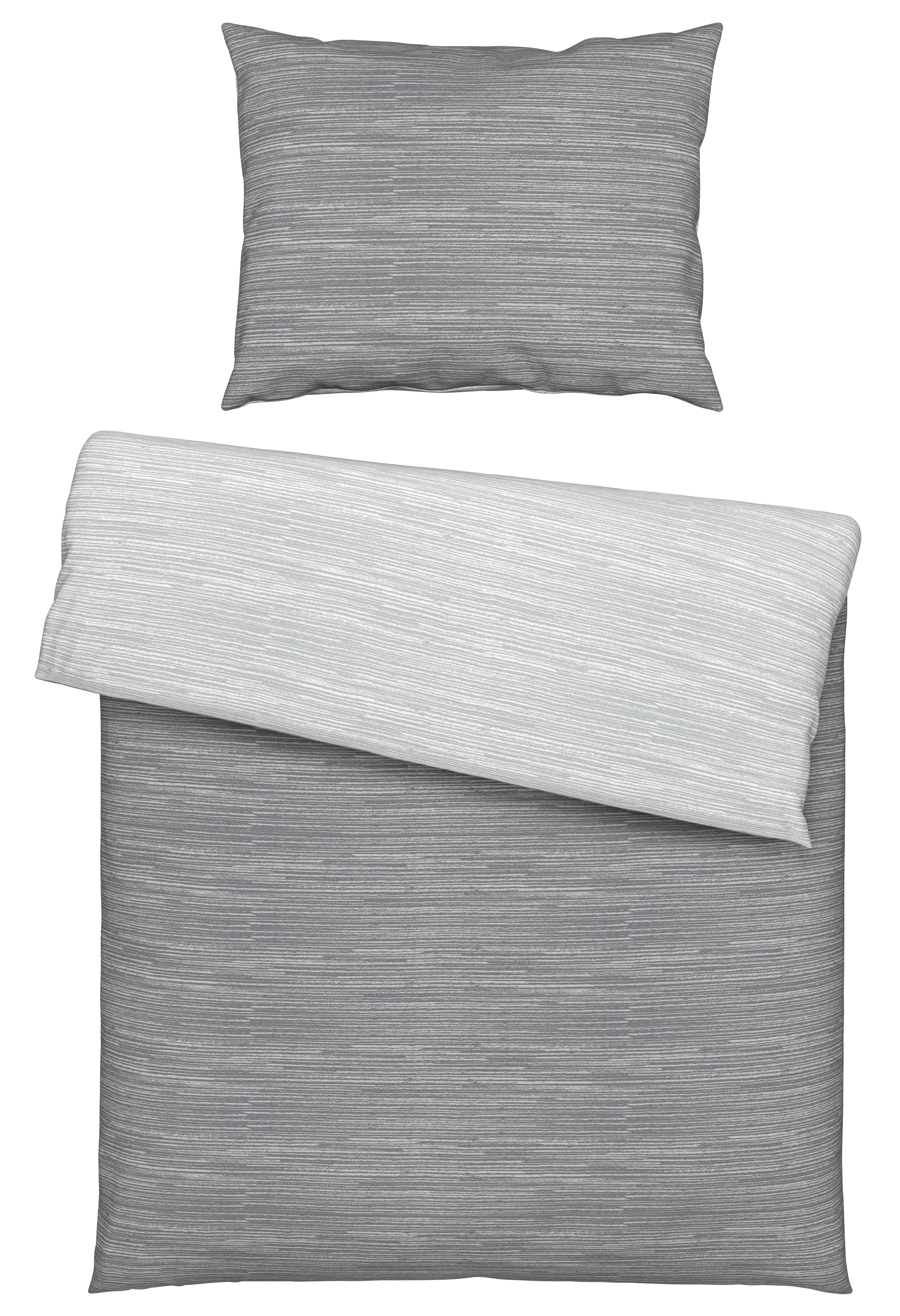 Kétoldalas Ágyneműhuzat Matthias - világosszürke/szürke, Modern, textil (140/200cm) - Modern Living