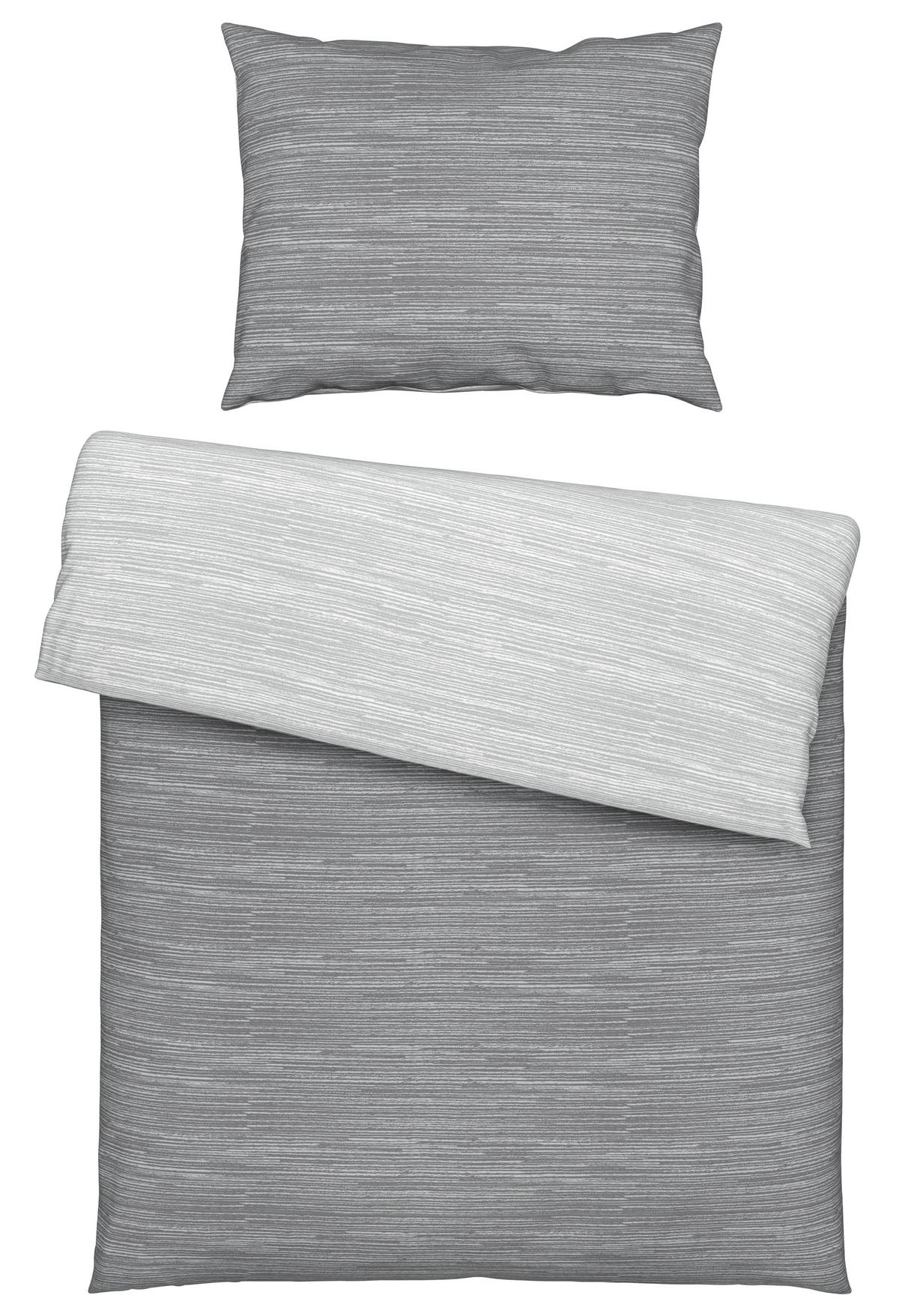 Kétoldalas Ágyneműhuzat Matthias - világosszürke/szürke, Modern, textil (140/200cm) - Modern Living