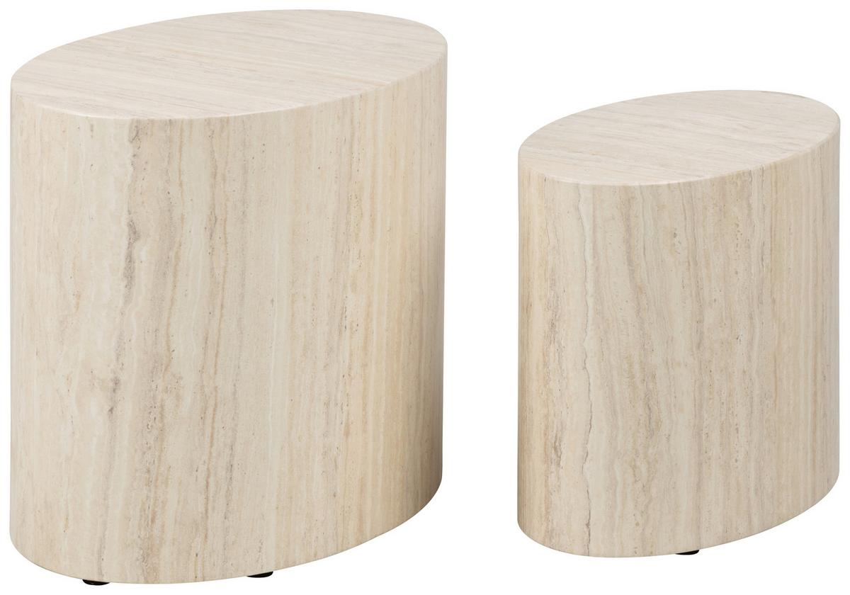 ZESTAW STOLIKÓW KAWOWYCH MICE - kolor naturalny, Design, materiał drewnopochodny (33/48/40cm) - MID.YOU