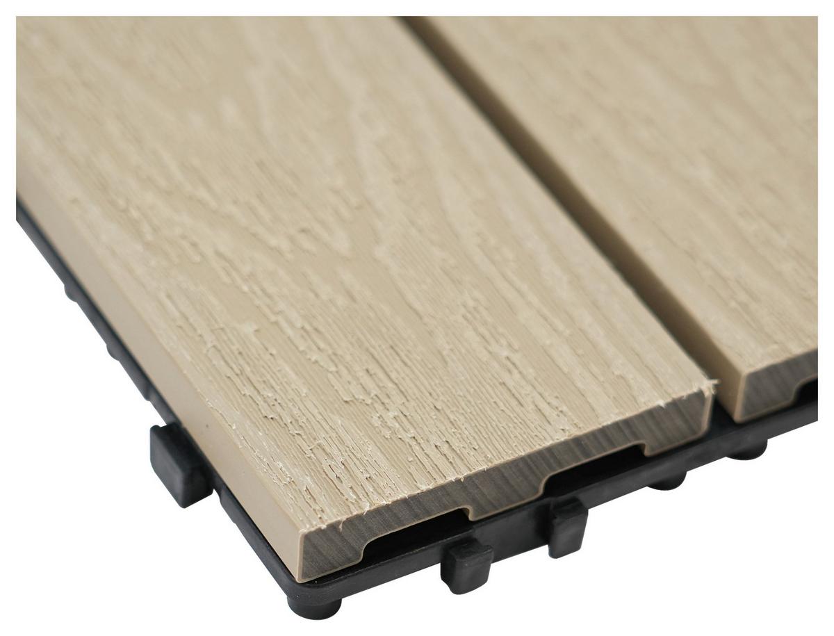 PŁYTKA TARASOWA PREMIUM 11ER SET - beżowy, Konventionell, materiał drewnopochodny (30/30/2,1cm) - Ambia Garden