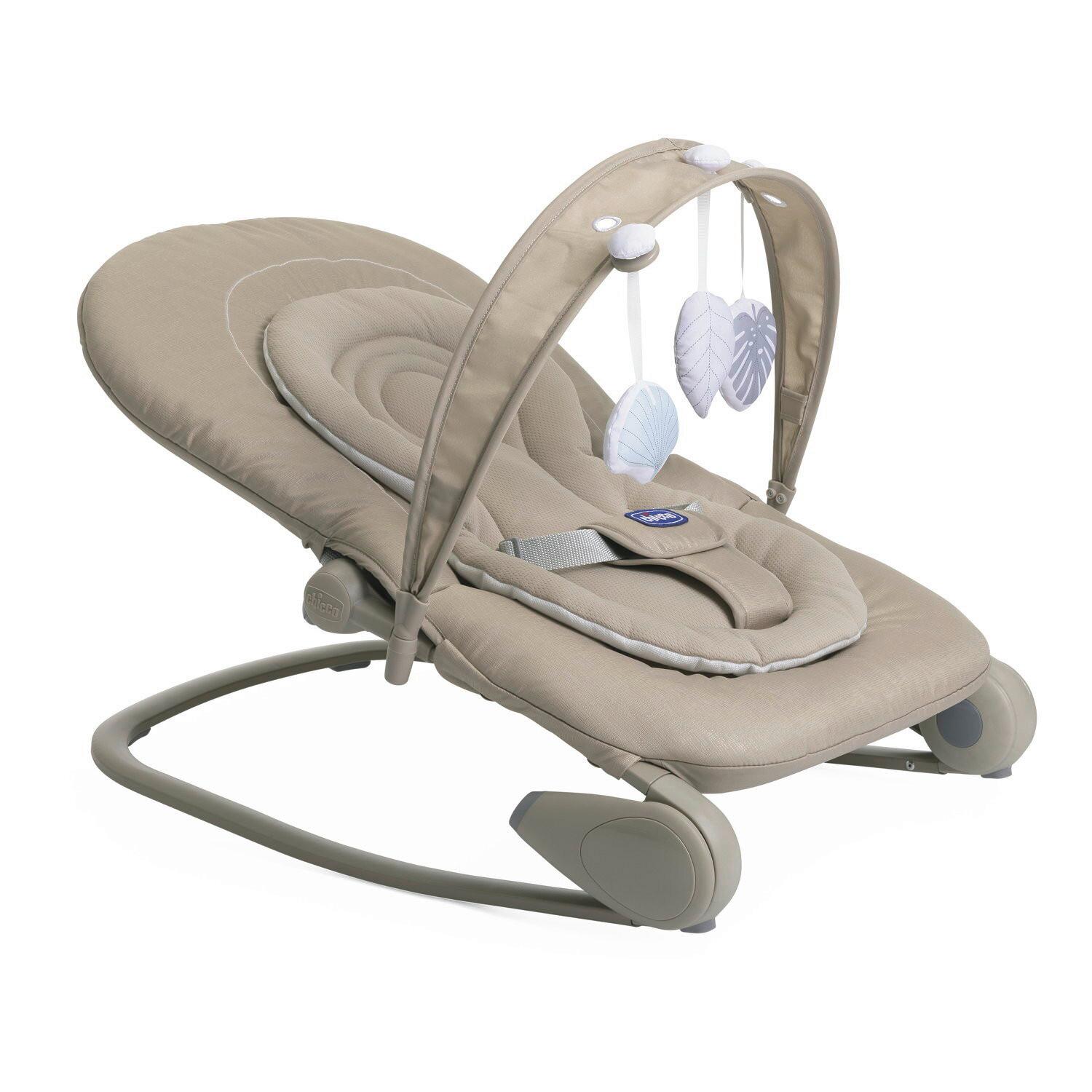 BUJAK SCHAUKELWIPPE HOOPLA - beżowy, Basics, tkanina (47/78/46/62cm) - Chicco