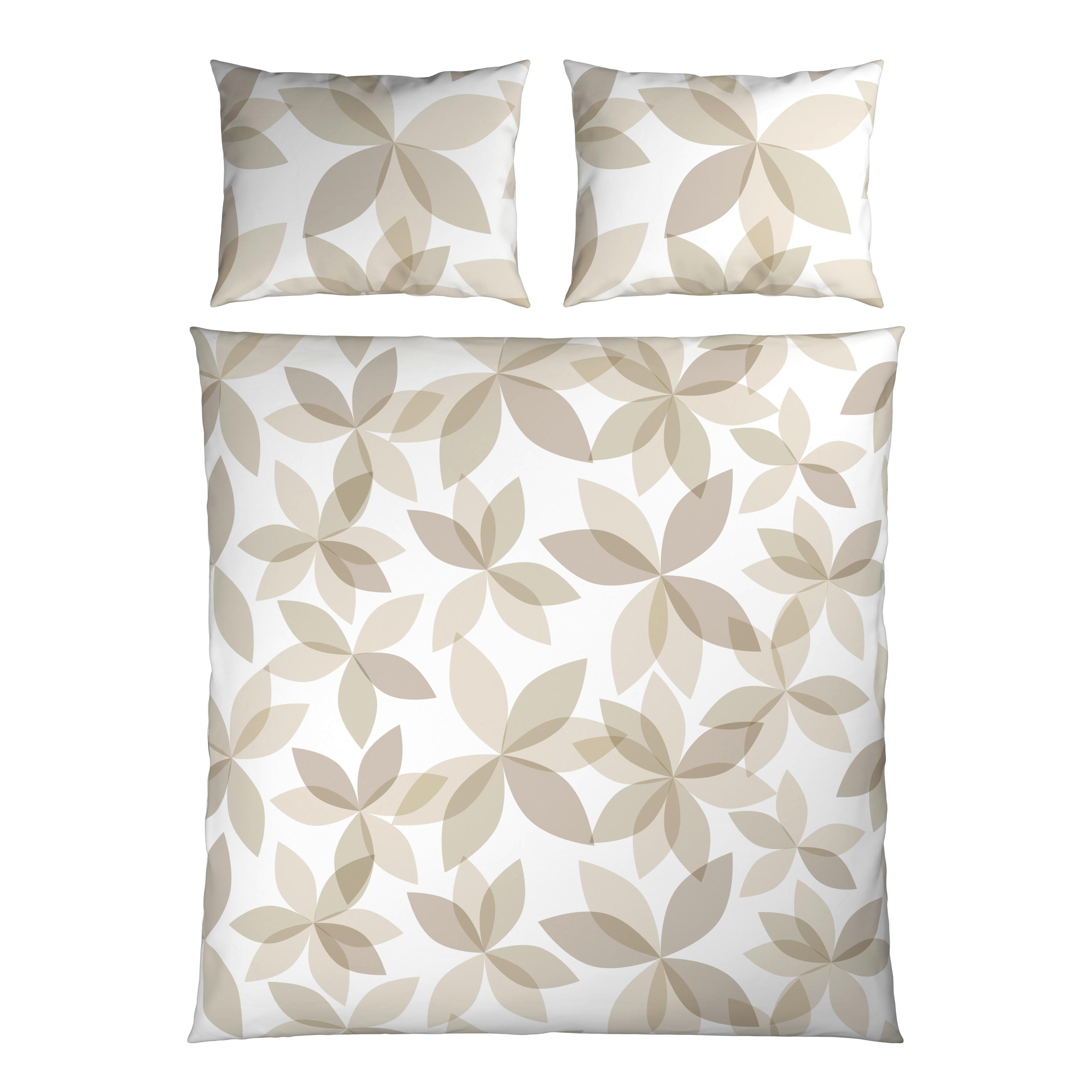 Lenjerie de pat Yuki, cca. 200x220/2x50x70cm - bej, textil (200/220cm) - Mömax