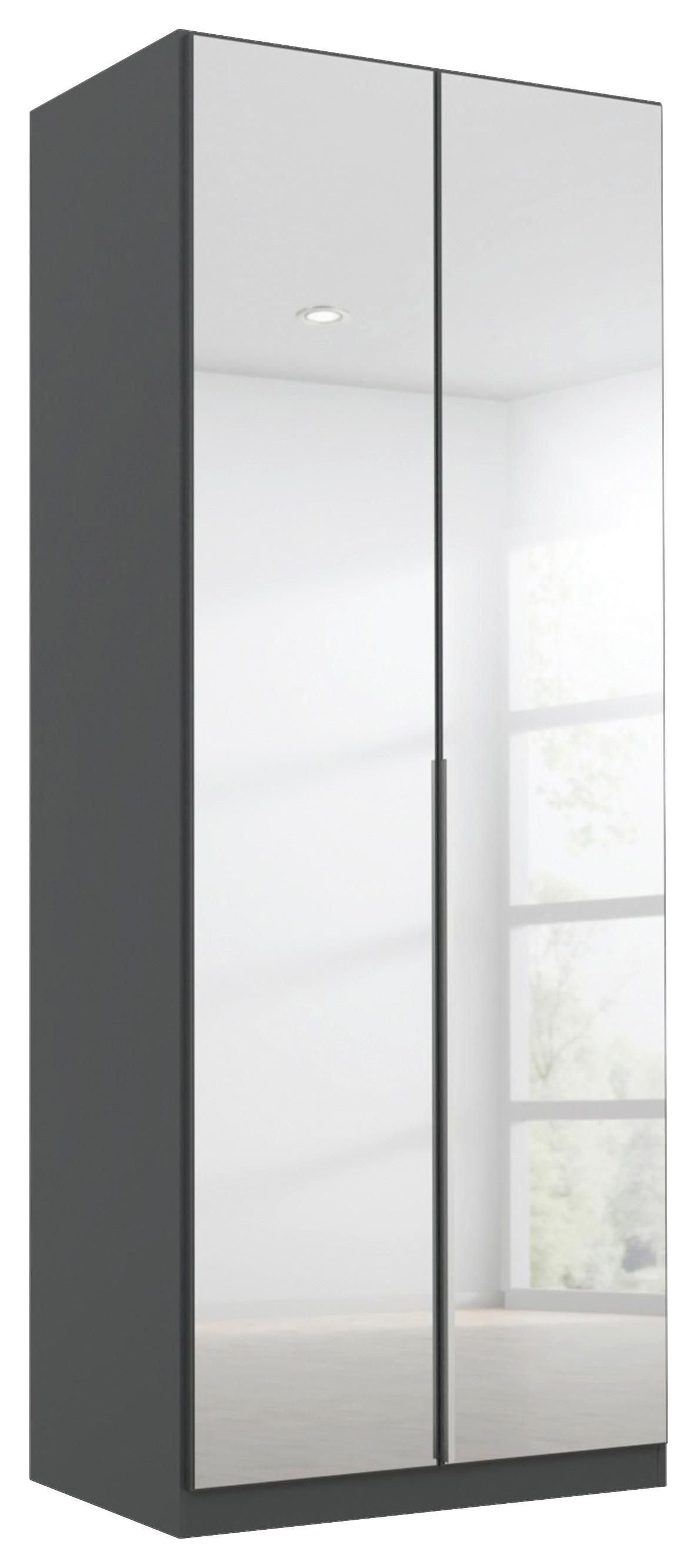 DULAP USI ROTATIVE ALABAMA - argintiu/gri, Modern, material pe bază de lemn (91/229/54cm) - Modern Living