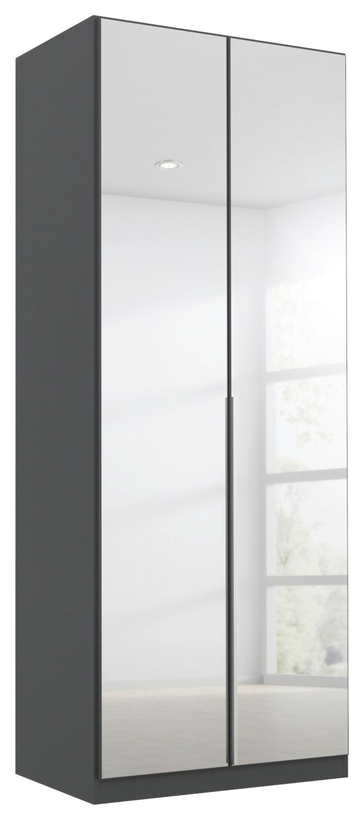 DULAP USI ROTATIVE ALABAMA - argintiu/gri, Modern, material pe bază de lemn (91/229/54cm) - Modern Living