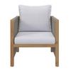 LOUNGEGRUPP EFFIE - ljusgrå, Modern, trä/textil (124/64,5/63,5cm) - Bessagi Garden