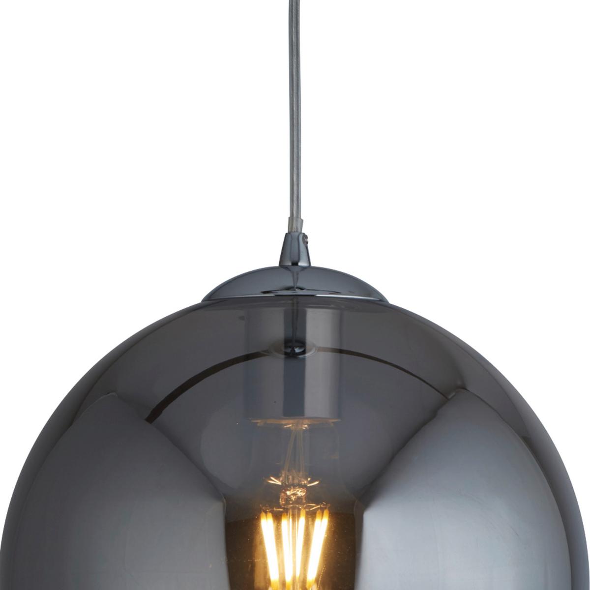 Függőlámpa Balls 1632sm - krómszínű, Design, üveg/fém (30/120cm)