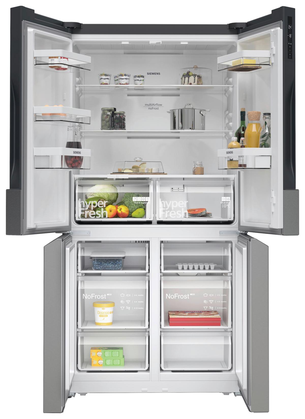 French-Door KF96NVPEA Edelstahlfarben - Edelstahlfarben, MODERN, Metall (90,5/183/73,1cm) - Siemens