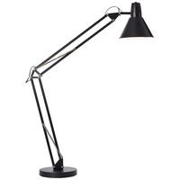 Stehleuchte Winston Schwarz max. 60 Watt - Schwarz, Basics, Metall (32/176cm) - Brilliant