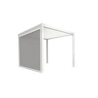 Pavillon-Rollo Mirador Grau BxH: 300x250 cm - Weiß/Grau, MODERN, Textil/Metall (300/250/10cm) - Gardenson