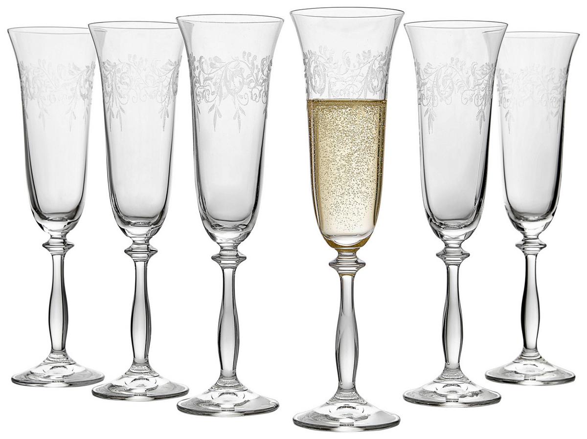 KOMPLET SZKŁA STOŁOWEGO 107 013 107 - przejrzysty, Trend, szkło (0,19l) - Novel